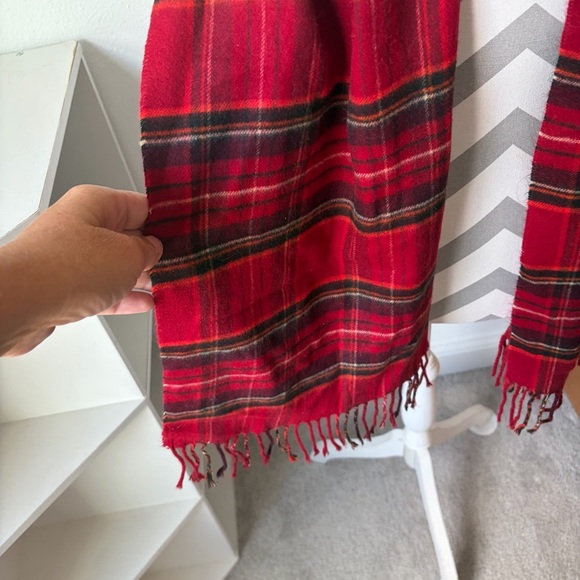 Merona Vibrant Red Tartan Scarf - Picture 2 of 3